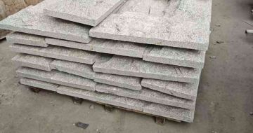 天水芝麻白蘑菇石，自然面