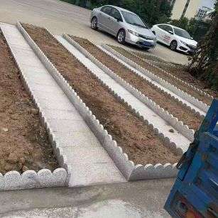 天水芝麻白花边石