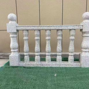 天水芝麻白阳台栏杆 花岗岩栏杆