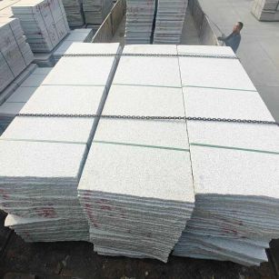 天水芝麻白毛板，石材毛板