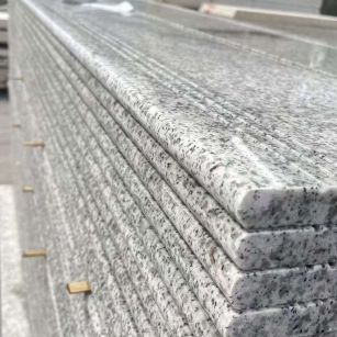 天水芝麻白楼梯踏步 花岗岩楼梯板材