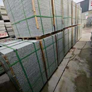 天水芝麻白地铺版 石材地铺石