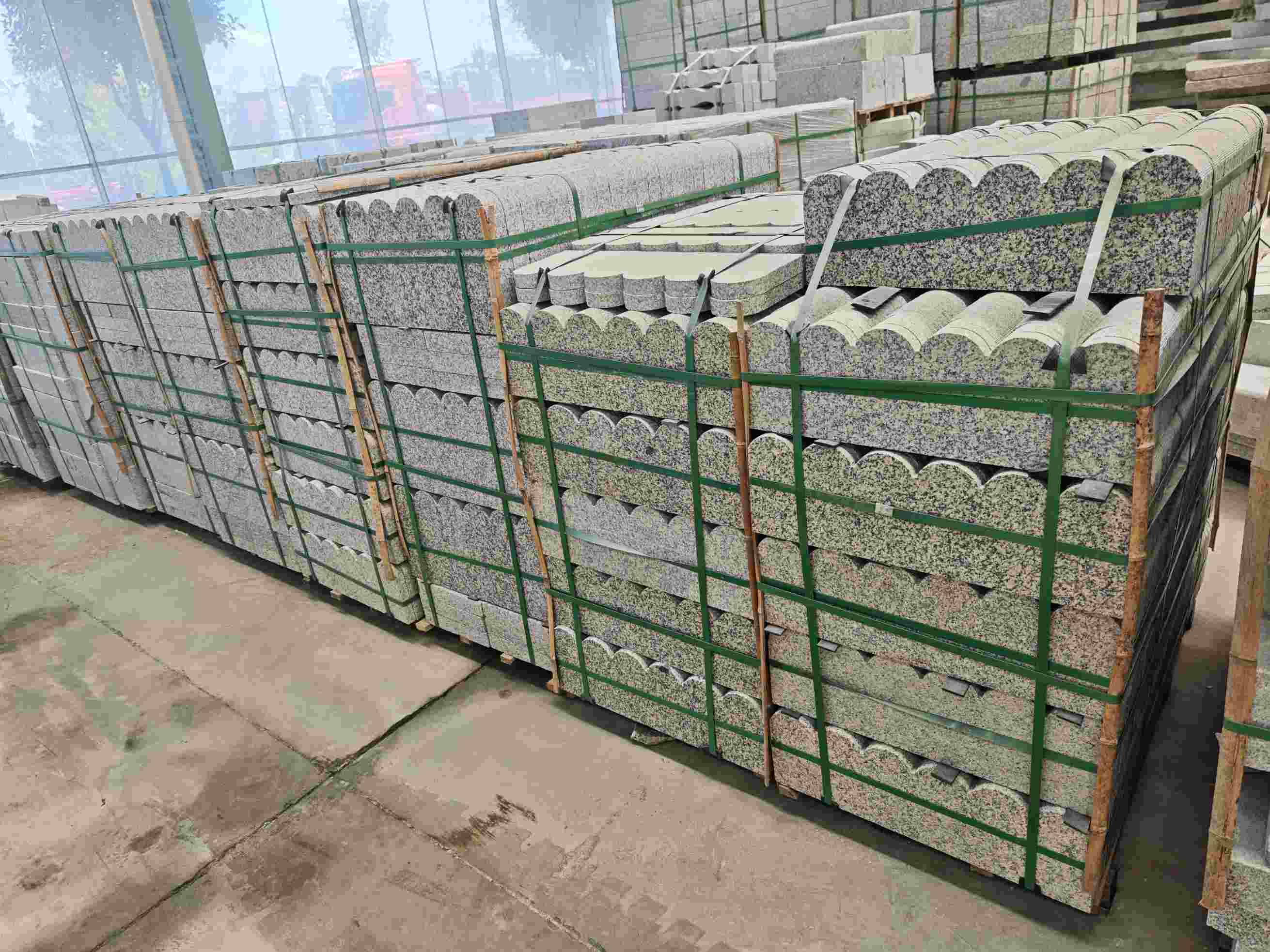 天水芝麻白芙蓉白花边石