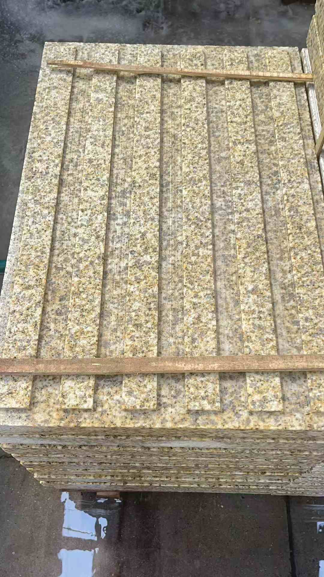 天水黄金麻盲道 石材盲道